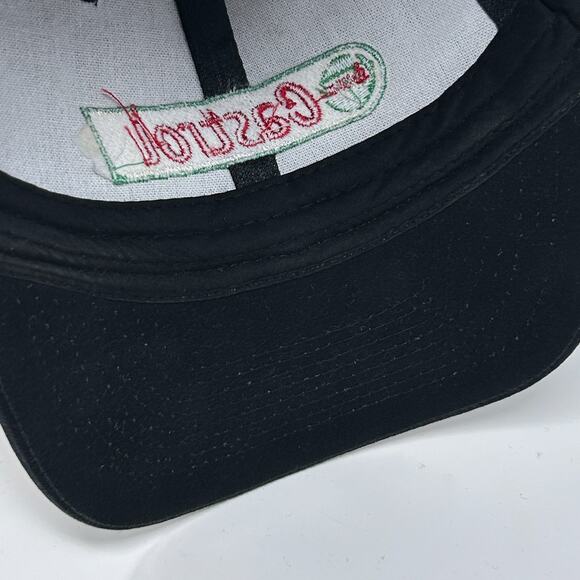 Castrol Oil Hat Baseball Cap Mechanic Auto Repair Black Strapback 6 Panel - Picture 5 of 9